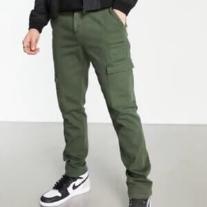 ASOS pants size 30 Olive Green causal Tapered Cargo Pants for Men